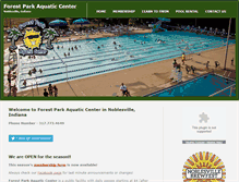 Tablet Screenshot of forestparkpool.org